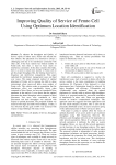 Improving Quality of Service of Femto Cell Using Optimum Location Identification