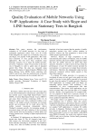 Quality Evaluation of Mobile Networks Using VoIP Applications: A Case Study with Skype and LINE based-on Stationary Tests in Bangkok