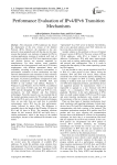 Performance Evaluation of IPv4/IPv6 Transition Mechanisms