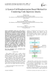 A System Call Randomization Based Method for Countering Code-Injection Attacks