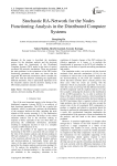Stochastic RA-Network for the Nodes Functioning Analysis in the Distributed Computer Systems