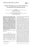 Primary-Backup Access Control Scheme for Securing P2P File-Sharing Systems