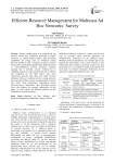 Efficient Resource Management for Multicast Ad Hoc Networks: Survey