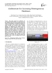 Architecture for Accessing Heterogeneous Databases