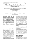 A Hybrid Algorithm for Classification of Compressed ECG
