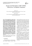 Design and Simulation of MC-CDMA Transceiver via Slantlet Transform