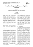 Coupling Complexity Metric: A Cognitive Approach