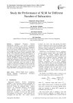 Study the Performance of SLM for Different Number of Subcarriers