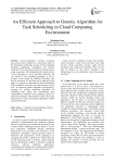 An Efficient Approach to Genetic Algorithm for Task Scheduling in Cloud Computing Environment