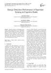 Energy Detection Performance of Spectrum Sensing in Cognitive Radio