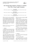 On Transforming Business Patterns to Labeled Petri Nets Using Graph Grammars