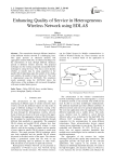 Enhancing Quality of Service in Heterogeneous Wireless Network using EDLAS