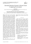Anomaly Detection System in Secure Cloud Computing Environment
