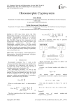 Homomorphic Cryptosystem