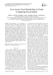 Cost-Aware Task Scheduling in Cloud Computing Environment