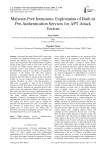 Malware-Free Intrusions: Exploitation of Built-in Pre-Authentication Services for APT Attack Vectors