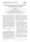 Heuristic Algorithms for Task Scheduling in Cloud Computing: A Survey