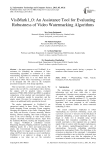 VisiMark1_0: An Assistance Tool for Evaluating Robustness of Video Watermarking Algorithms