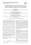 Pseudo Random Ternary Sequence and Its Autocorrelation Property Over Finite Field