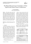 The Major Physical Layer Constraints of Fiber Optical fiber Packet Switch Architectures