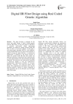 Digital IIR Filter Design using Real Coded Genetic Algorithm