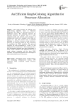 An Efficient Graph-Coloring Algorithm for Processor Allocation