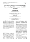 Performance Analysis on Throughput in 4G Network in Digital Environment with SISO Technique