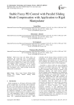 Stable Fuzzy PD Control with Parallel Sliding Mode Compensation with Application to Rigid Manipulator