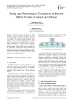 Study and Performance Evaluation on Recent DDoS Trends of Attack & Defense