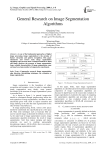 General Research on Image Segmentation Algorithms