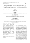 Design Parallel Linear PD Compensation by Fuzzy Sliding Compensator for Continuum Robot