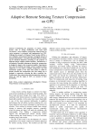 Adaptive Remote Sensing Texture Compression on GPU