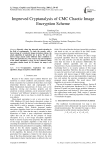 Improved Cryptanalysis of CMC Chaotic Image Encryption Scheme