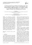 An Integrated Agent-Based Architecture and Performance Optimization of VANET using Agent Packet Size Reduction Process