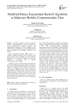 Modified Binary Exponential Backoff Algorithm to Minimize Mobiles Communication Time