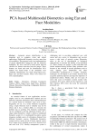 PCA based Multimodal Biometrics using Ear and Face Modalities