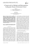 A Framework for Multiple and Heterogeneous Earthquake Disaster Information Fusion