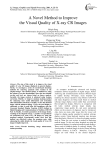 A Novel Method to Improve the Visual Quality of X-ray CR Images