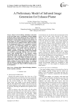A Preliminary Model of Infrared Image Generation for Exhaust Plume