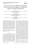 The Novel Life Cycle Model for Component Based Software System Based on Architecture Quality Using KCW Framework