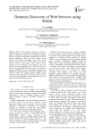 Dynamic Discovery of Web Services using WSDL