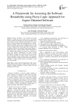 A Framework for Assessing the Software Reusability using Fuzzy Logic Approach for Aspect Oriented Software