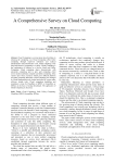 A Comprehensive Survey on Cloud Computing