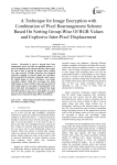 A Technique for Image Encryption with Combination of Pixel Rearrangement Scheme Based On Sorting Group-Wise Of RGB Values and Explosive Inter-Pixel Displacement