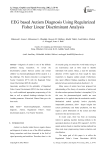 EEG based Autism Diagnosis Using Regularized Fisher Linear Discriminant Analysis