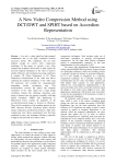 A New Video Compression Method using DCT/DWT and SPIHT based on Accordion Representation