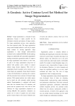 A Geodesic Active Contour Level Set Method for Image Segmentation