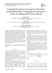 Coupling Perceptron Convergence Procedure with Modified Back-Propagation Techniques to Verify Combinational Circuits Design