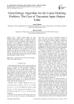 Great Deluge Algorithm for the Linear Ordering Problem: The Case of Tanzanian Input-Output Table