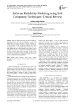 Software Reliability Modeling using Soft Computing Techniques: Critical Review